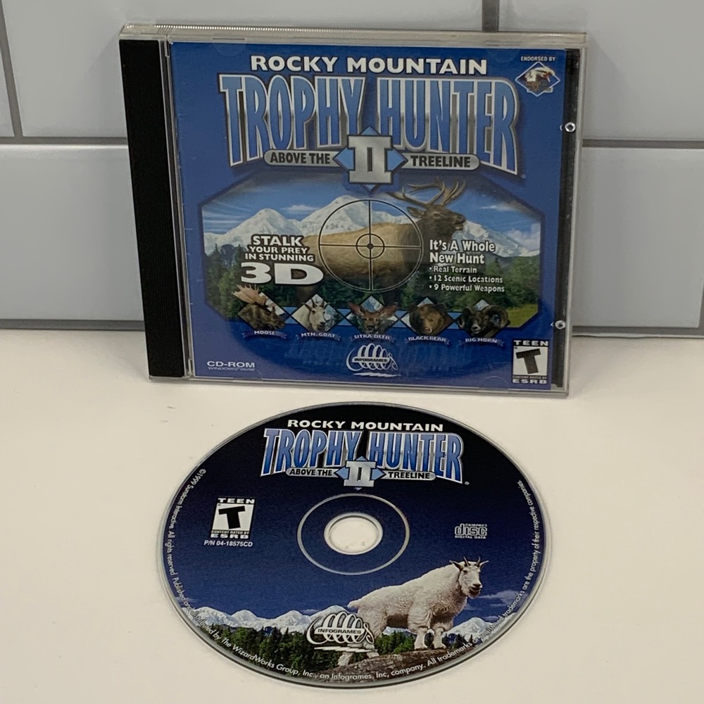 Rocky Mountain Trophy Hunter II Above the Treeline PC Game‎ 1999 WizardWorks